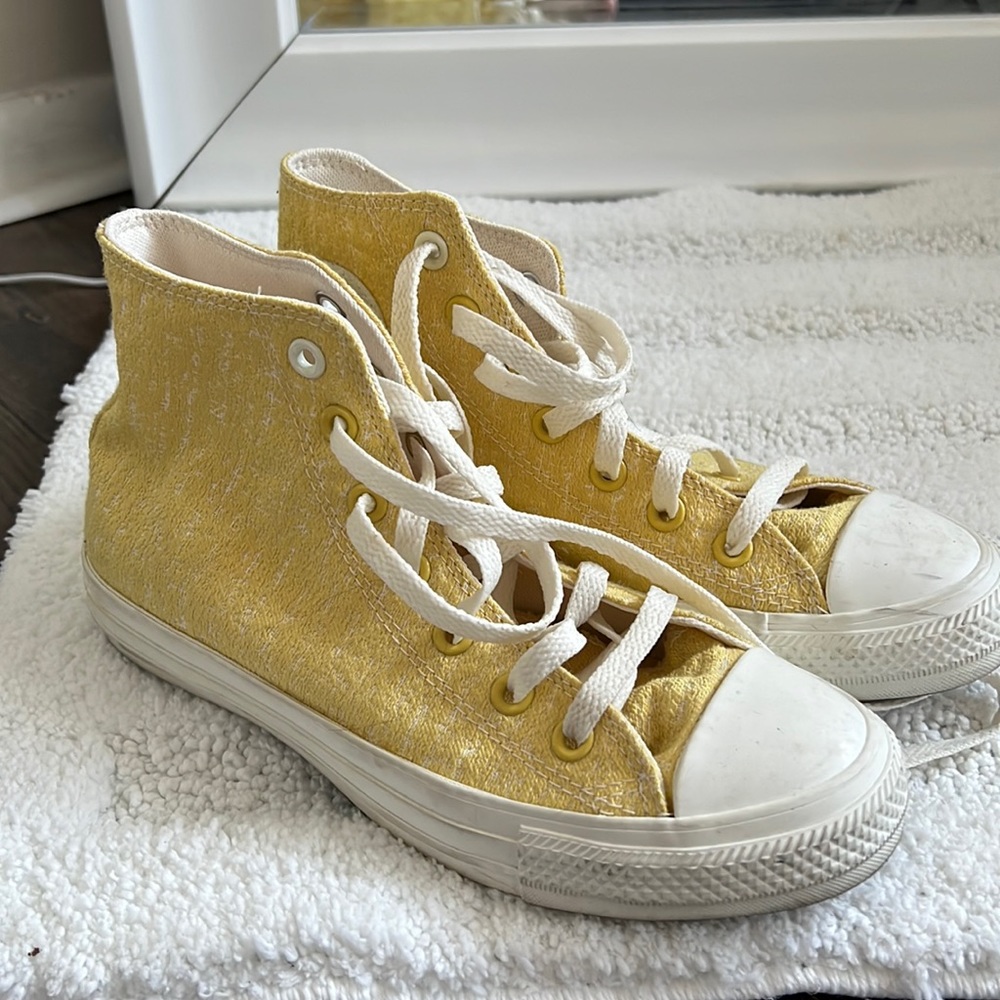 YELLOW FABRIC CONVERSE